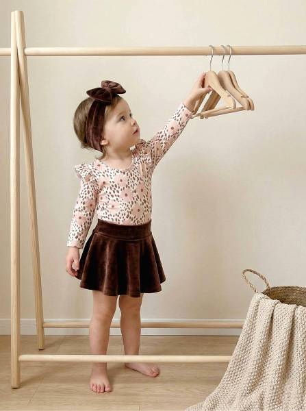 Κορμάκι Λιλά βελουτέ