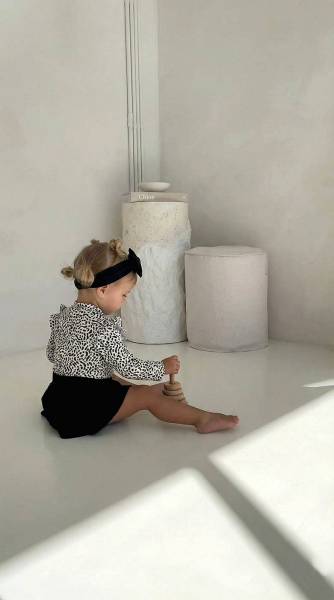 Κορμάκι μπέζ floral & εκρού