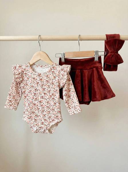 Κορμάκι floral & terracotta