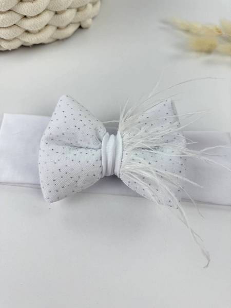 Κορδέλα shine ολόλευκη marabou βαμβακερή