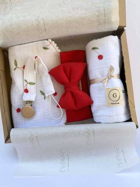 Gift box Cherry muslin