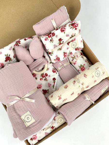 Newborn floral & Mouslin