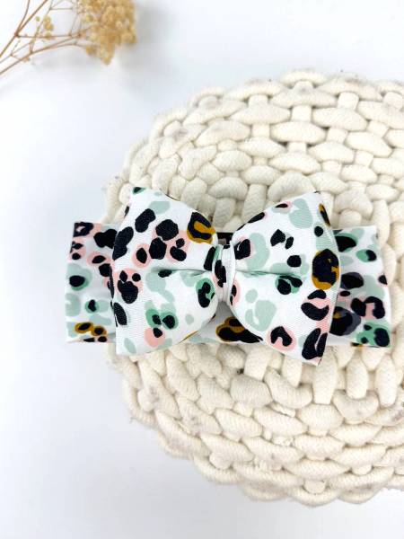 Κορδέλα Leopar dots βαμβακερή