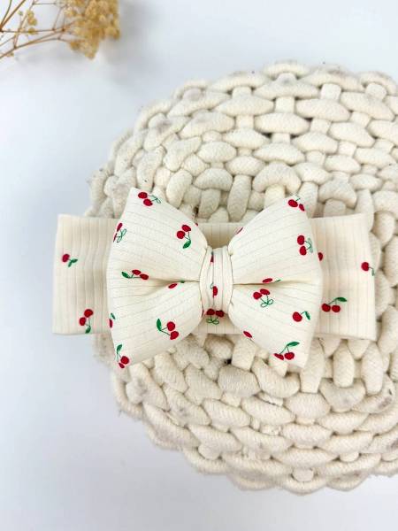 Κορδέλα tiny cherries βαμβακερή