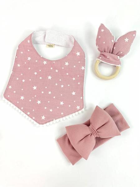 Gift box Old rose stars