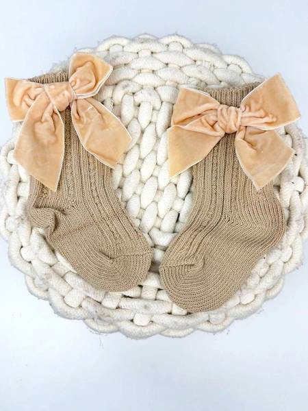 Καλτσάκια knitted μπεζ