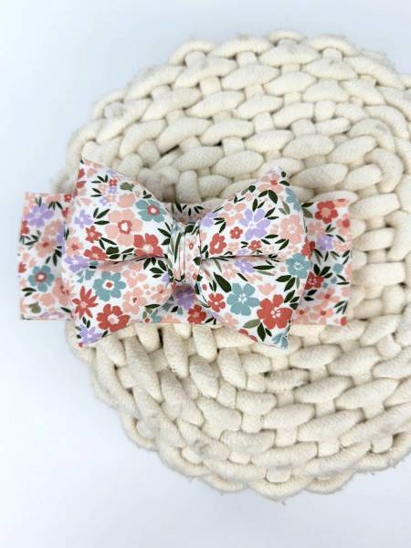Κορδέλα pastel floral βαμβακερή