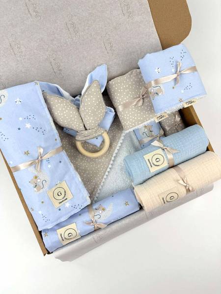 Newborn Dusty mouse & Beige dots