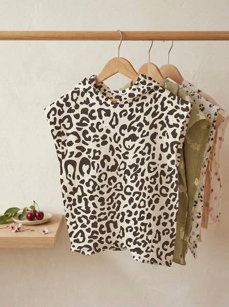 Poncho Leopar muslin