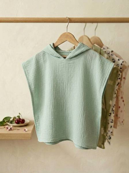 Poncho Mint muslin