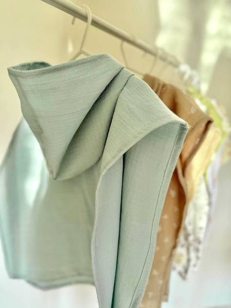 Poncho Mint muslin
