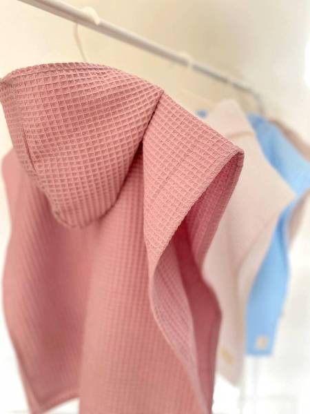 Poncho old rose πικέ