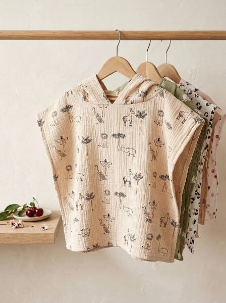Poncho Safari muslin