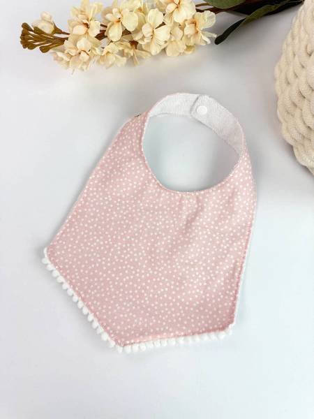 Σαλιάρα Pink dots