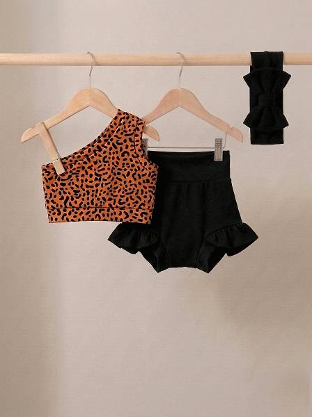 Crop top pastel floral & εκρού
