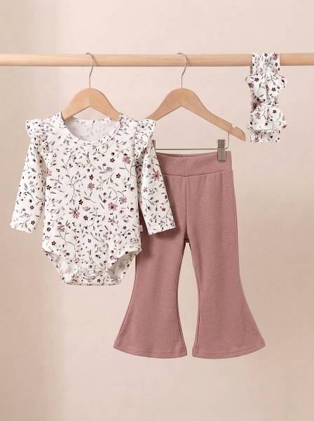 Κορμάκι Little flowers & nude