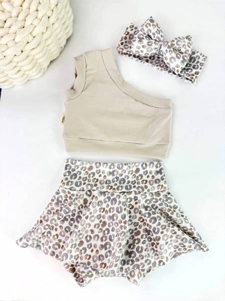 Set Μπεζ & leopar