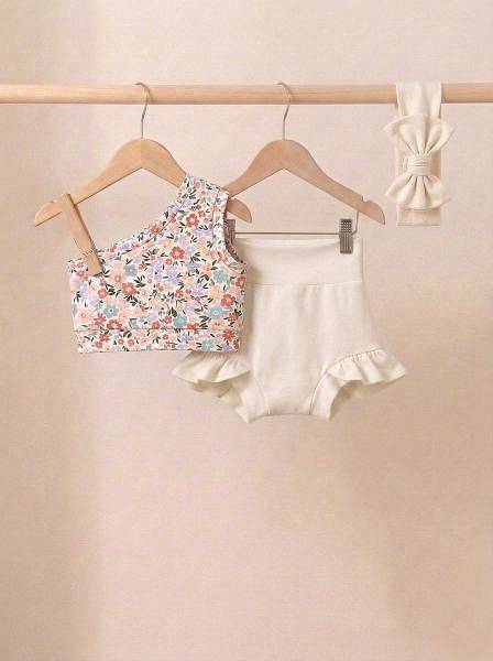 Crop top pastel floral