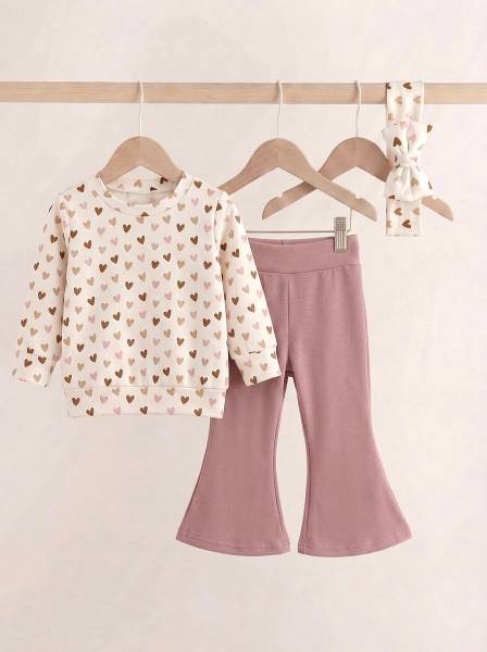 Sweatshirt Small hearts & Nude