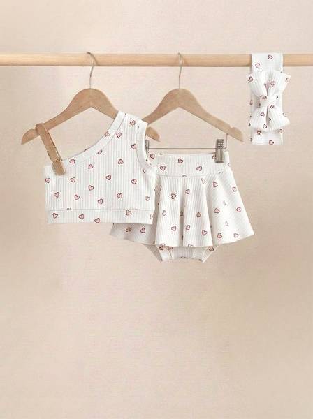 Crop top tiny hearts