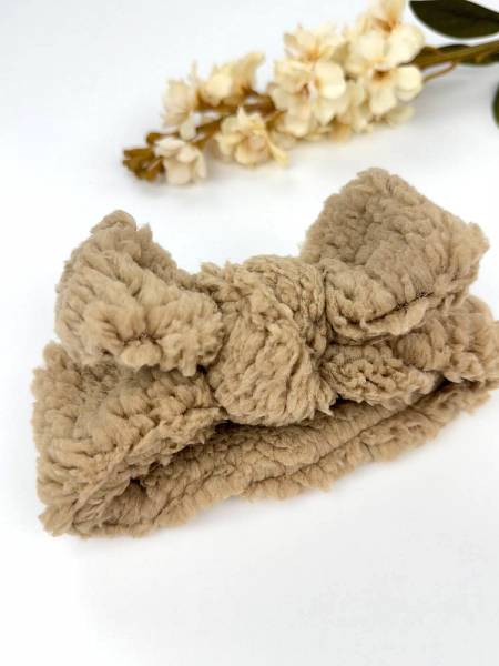 Κορδέλα teddy καφέ