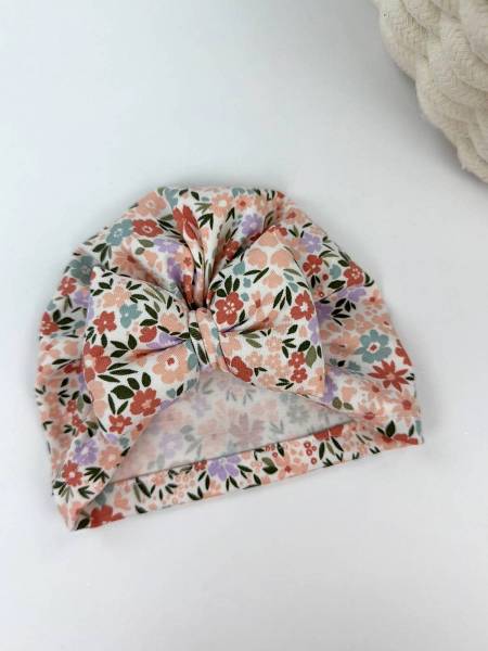 Τουρμπάνι Pastel floral βαμβακερό