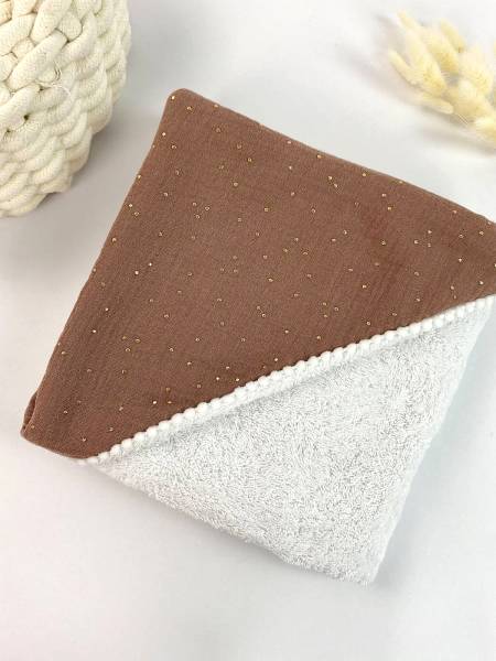 Cacao dots mouslin μπουρνουζάκι κάπα