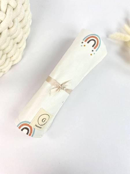 Κάλυμμα αλλαγής πάνας Pastel rainbow